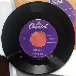 The Dinning Sisters Whatsa Malla U Vinyl 45 Record '52